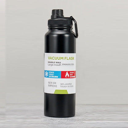 Stainless Steel Vacuum Thermos Bottle – Keeps Cold 24H, Hot 8H