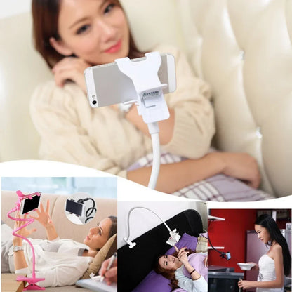 Flexible Long Arm Phone Holder with Clip – Lazy Bed & Desk Mount