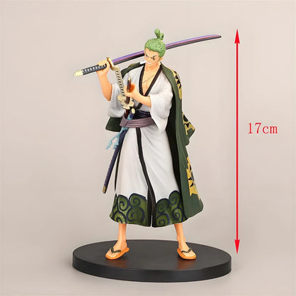 18CM One Piece Luffy Zoro Chopper Nami PVC Action Figures