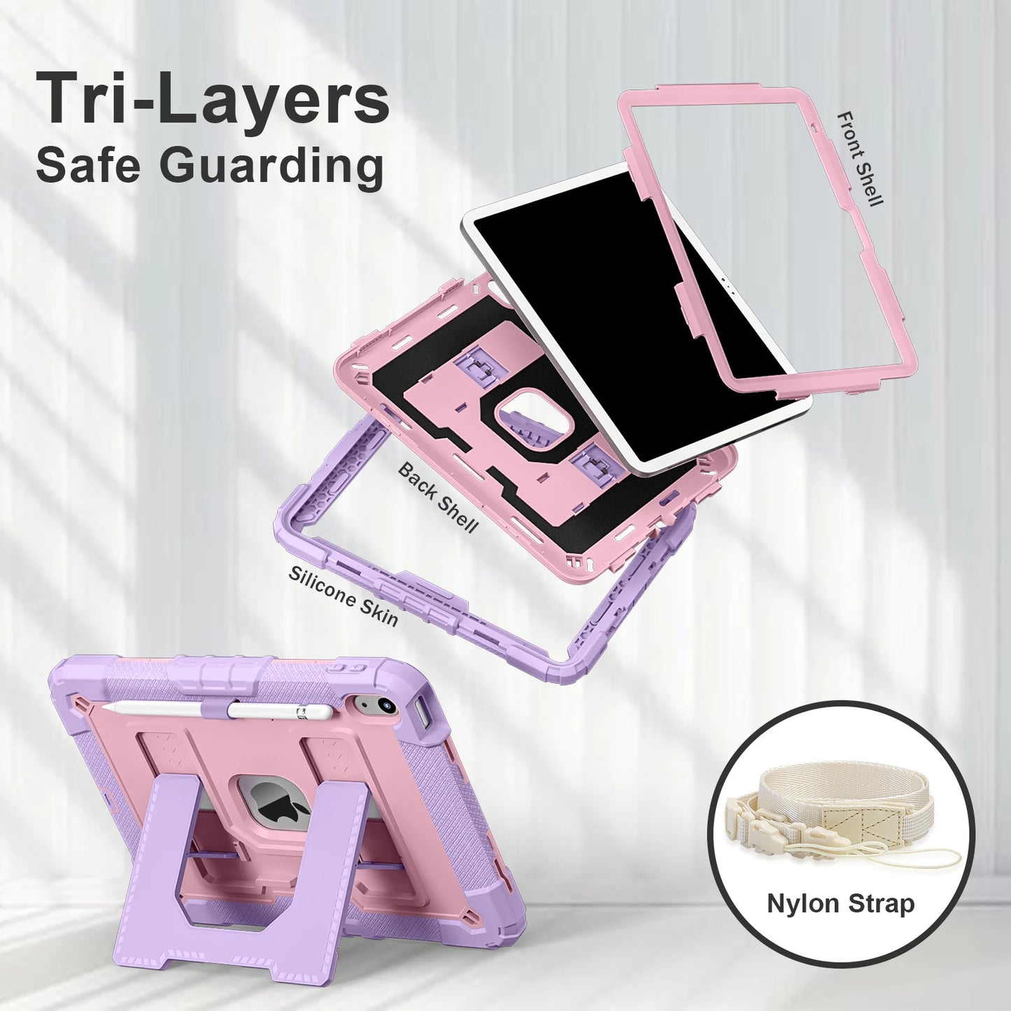 iPad Rugged Stand Case – PC & Silicone, All Models