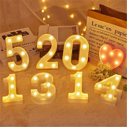 LED Marquee Letter & Number Lights – Alphabet Night Light Decor