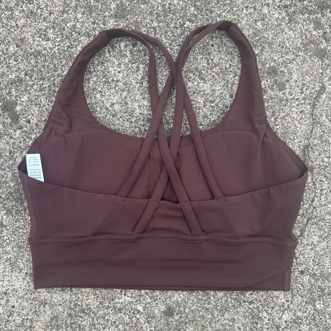 Women's Padded Cross-Back Sports Bra – High Support Activewear