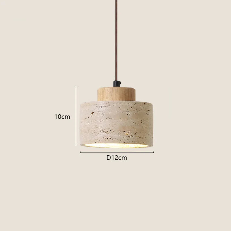 Wabi-Sabi Stone Pendant Light – Japanese Modern Chandelier