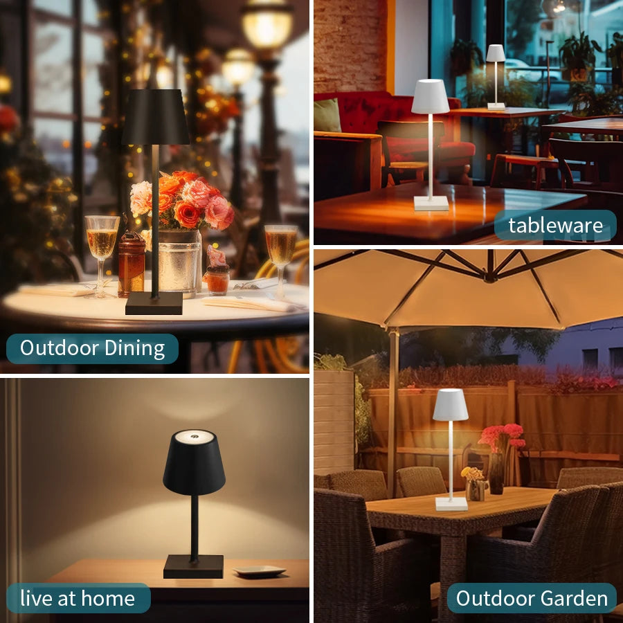 Rechargeable LED Table Lamp – Touch Dimmable Cordless Desk Light