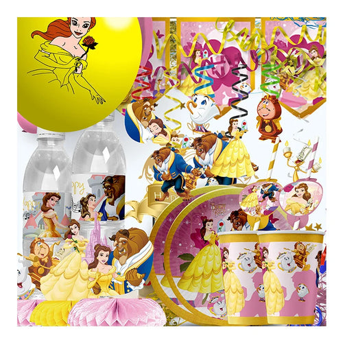 Beauty and the Beast Party Supplies – Disney Princess Birthday Decorations Set