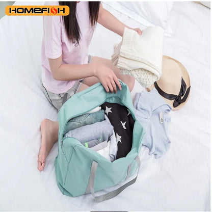 Foldable Travel Duffel Bag Large Capacity Carry-On Luggage Tote