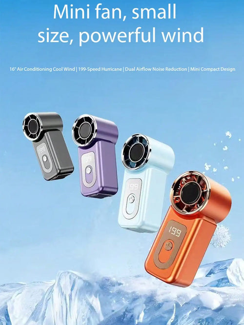 Mini Handheld USB Turbo Fan Portable Personal Desk Fan