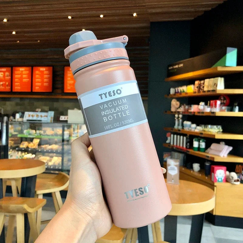 TYESO Vacuum Insulated Bottle 750ml Stainless Steel Travel Thermos