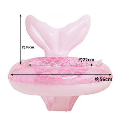 Baby Pool Float with Sunshade – Inflatable Infant Swim Ring Seat