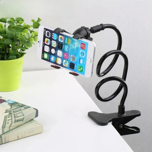 Flexible Long Arm Phone Holder with Clip – Lazy Bed & Desk Mount
