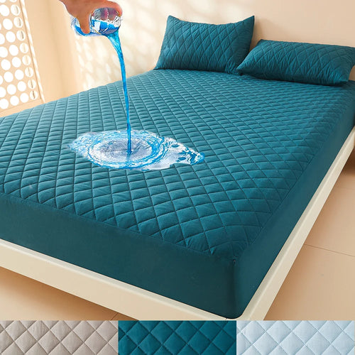 Waterproof Quilted Mattress Protector – 3D Air Fabric Deep Pocket Cover
