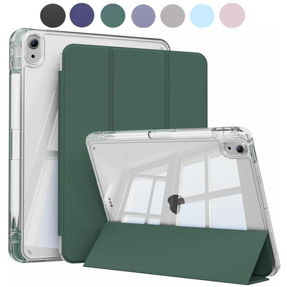 iPad Case Clear Back Smart Folio with Auto Wake/Sleep