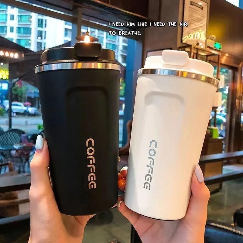 Stainless Steel Insulated Travel Coffee Mug – Leakproof Thermos