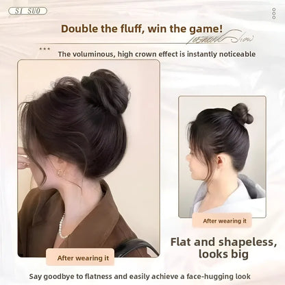 Synthetic Hair Bun Clip Bird's Nest Updo Hairpiece