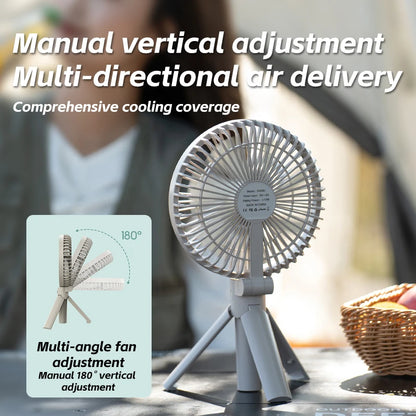 Handheld Folding Fan 3600mAh Rechargeable Desktop & Portable