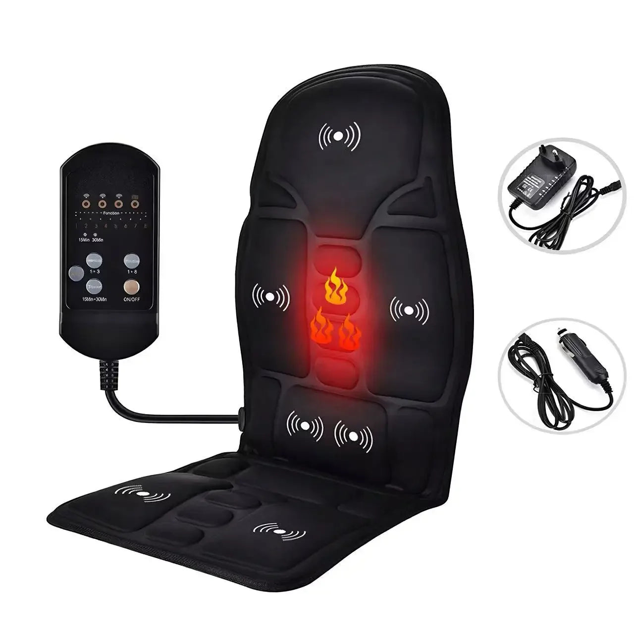 Shiatsu Massage Seat Cushion with Heat & Vibration