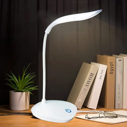 LED Desk Lamp with USB Charging & Touch Dimming