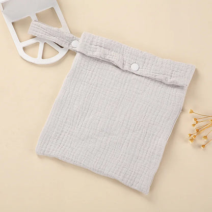 Organic Cotton Diaper Pouch – Double Layer Muslin Wet Bag