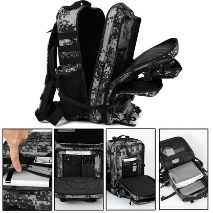 45L Tactical Backpack – Military MOLLE Rucksack for Hiking, Gym & Outdoor
