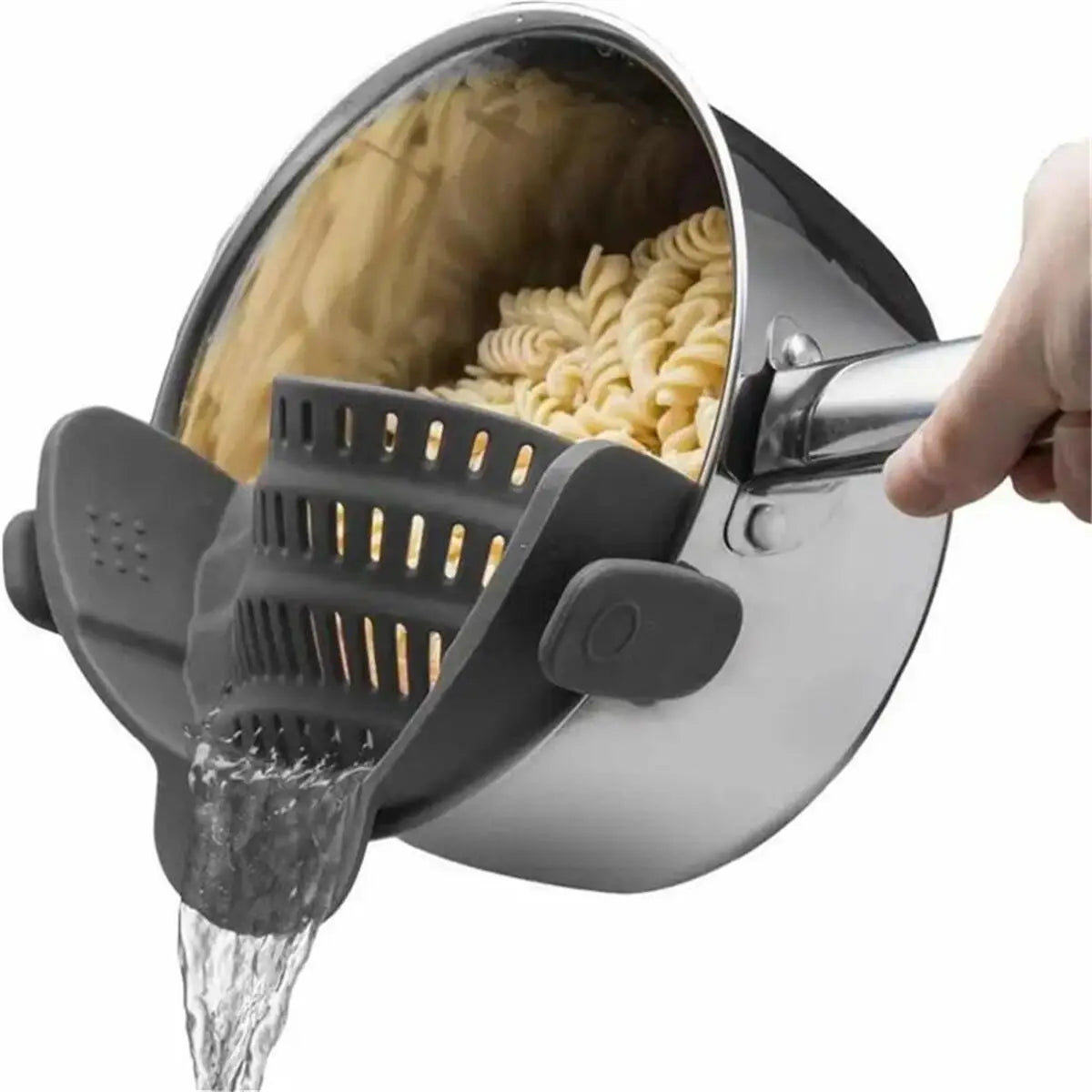 Clip-On Pot Strainer Silicone Adjustable Pan Drain Filter