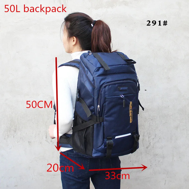 Men's Outdoor Backpack 50L/80L – Hiking Travel Rucksack