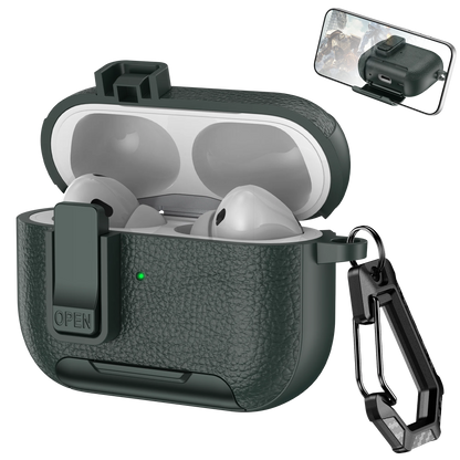 AirPods Case with Phone Holder Clip & Carabiner – Fits AirPods 1/2/3/Pro/Pro 2/Pro 3/4