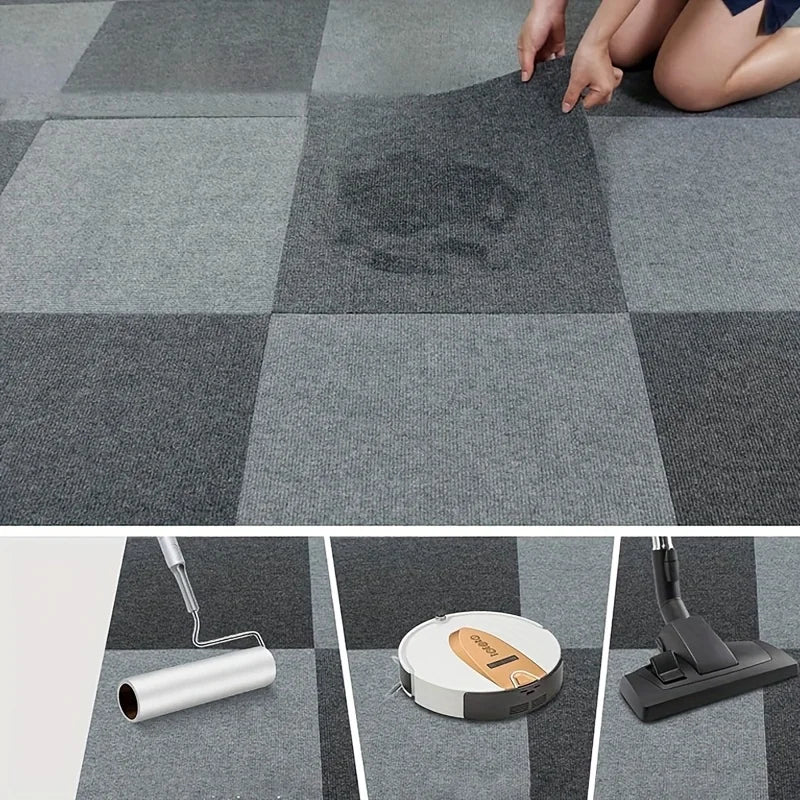 Self-Adhesive Carpet Tiles – Anti-Slip Splicing Floor Mat 30x30cm