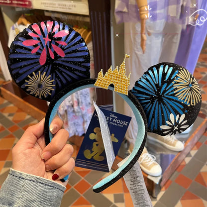 Disney Minnie Mouse Ears Headband – Plush Bow for Adults & Kids