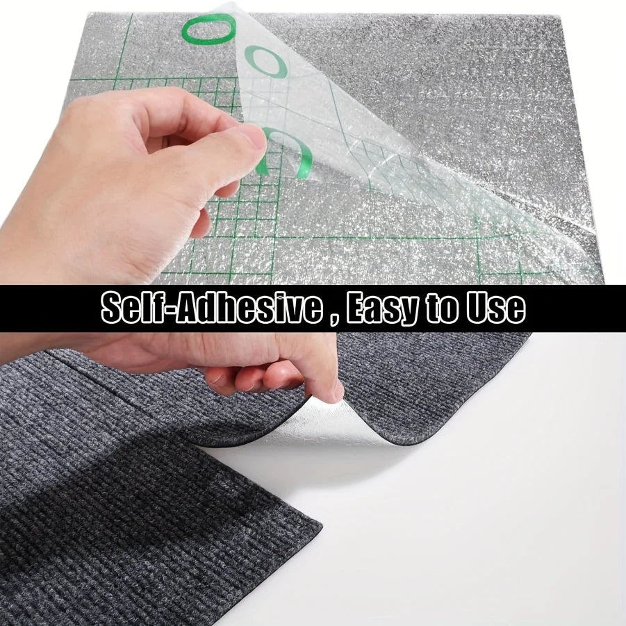 Self-Adhesive Carpet Tiles – Anti-Slip Splicing Floor Mat 30x30cm