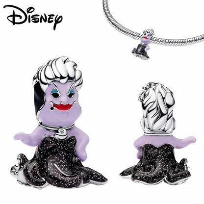 Disney S925 Silver Princess Charm Bead – Fits Pandora Bracelet & Necklace