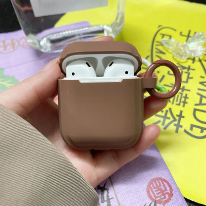 Liquid Silicone AirPods Case with Carabiner Ring – Fits AirPods 1/2/3/Pro/Pro 2/Pro 3/4