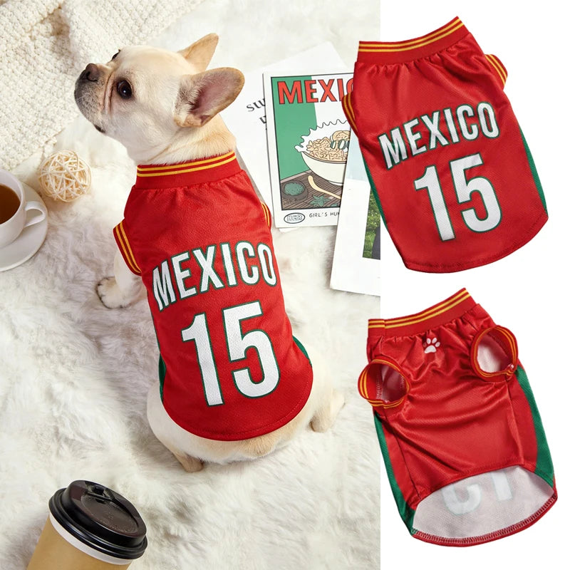 Dog Basketball Jersey – Breathable Mesh Sport Shirt for Small Dogs