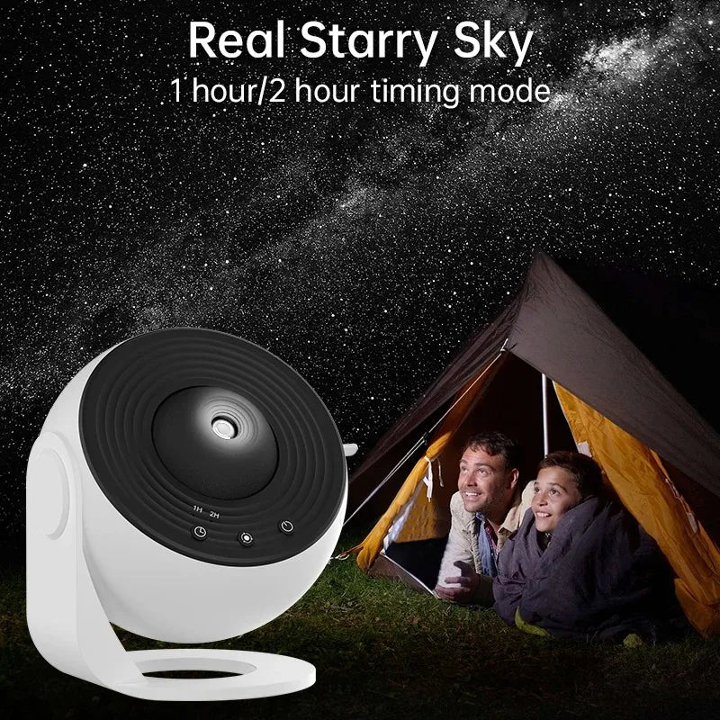 Galaxy Projector Night Light – 360° Rotating Planetarium Lamp