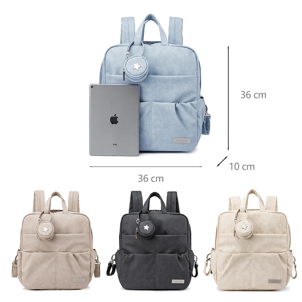 Soboba Large Capacity Waterproof Diaper Backpack with Pacifier Holder