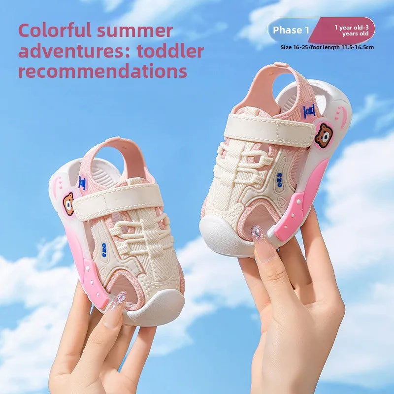 Baby Toddler Sandals Anti-Slip Soft Sole Beach Shoes for Boys & Girls