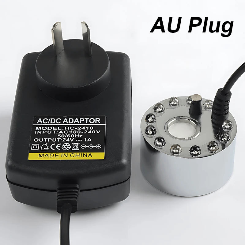 Mini LED Fog Machine Mist Maker with Pond Fogger & AC Adapter