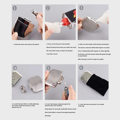 Catalytic Hand Warmer – Reusable Fuel Pocket Heater for Winter Outdoor & Home Use