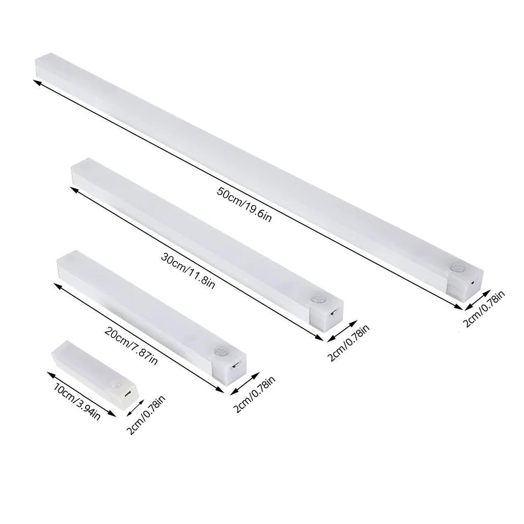Motion Sensor LED Night Light – USB-C Rechargeable Cabinet Light