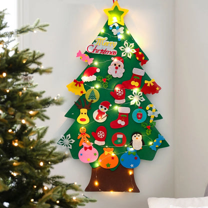 DIY Felt Christmas Tree Kit – 23-Piece Kids Holiday Decoration
