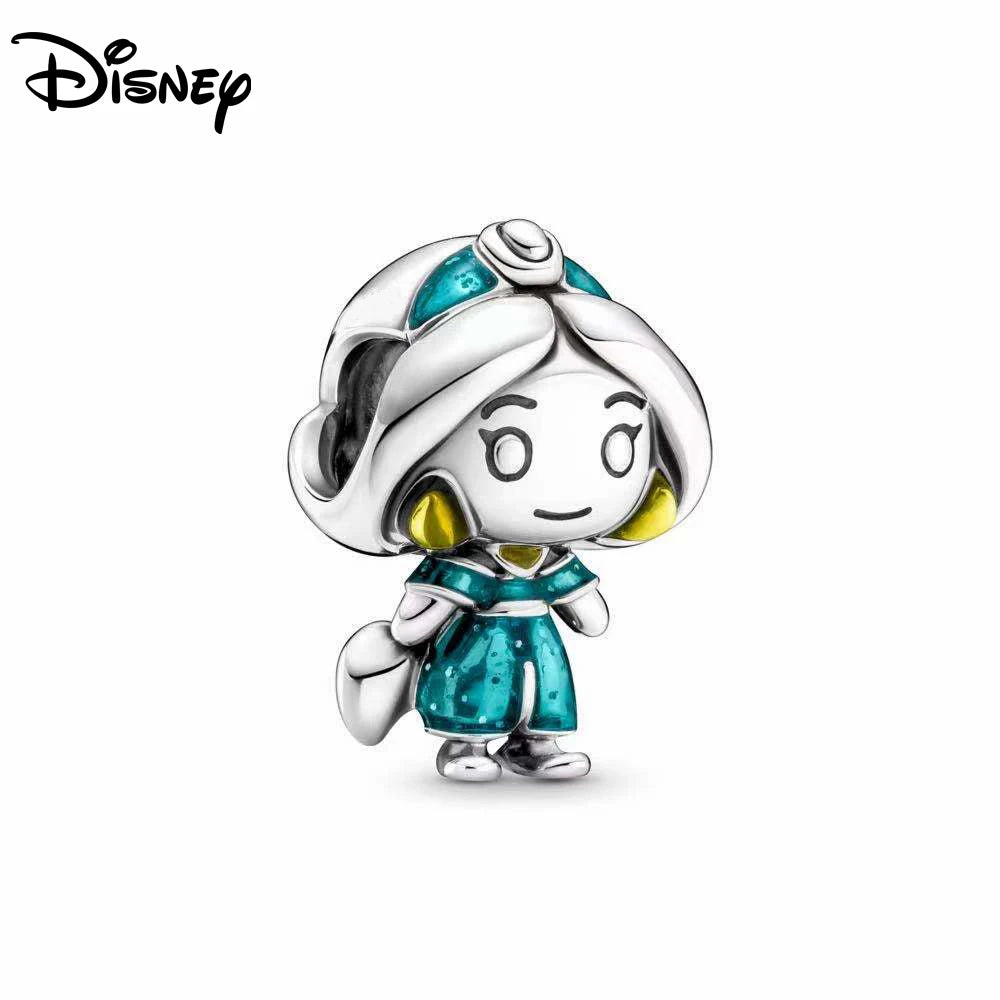 Disney S925 Silver Princess Charm Bead – Fits Pandora Bracelet & Necklace