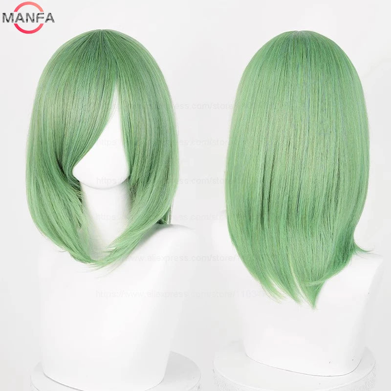 Anime Cosplay Bob Wig with Bangs – 40cm Heat Resistant, 54 Colors