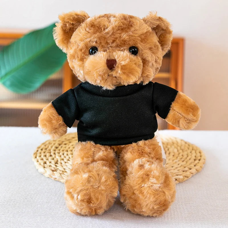 Dressed Teddy Bear Plush Toy 7.9in – Cute Soft Stuffed Animal Gift in 6 Styles