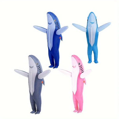 Inflatable Shark Costume for Adults & Kids – Funny Halloween Suit