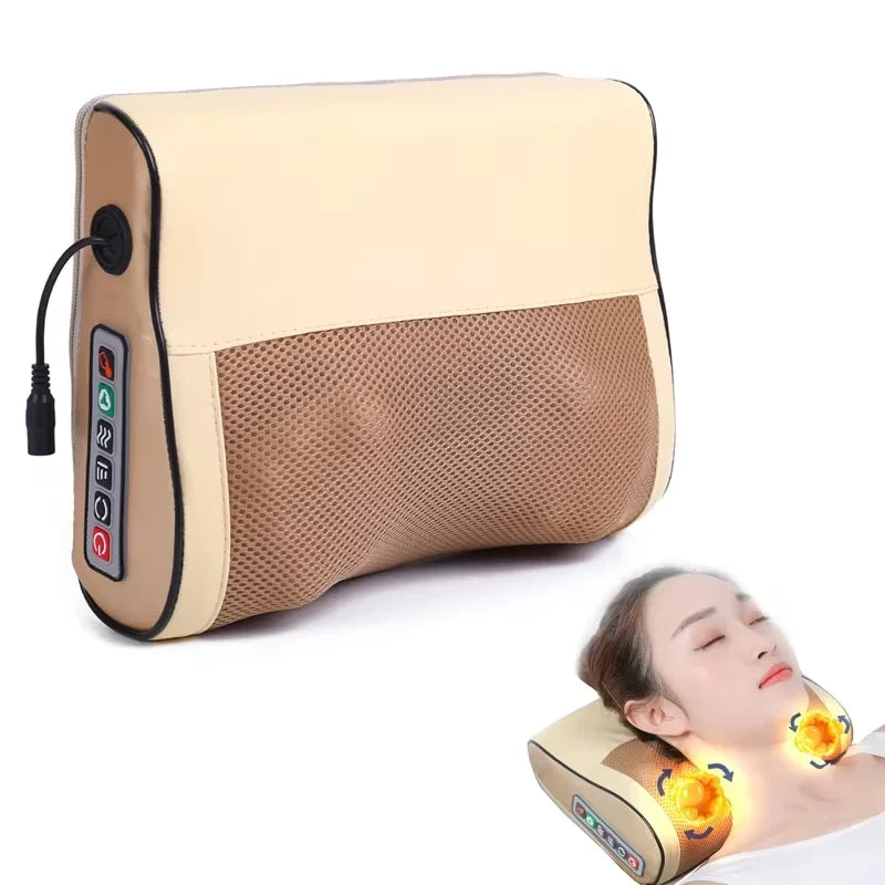 Shiatsu Neck & Shoulder Massager – Kneading Back Pain Relief Pillow