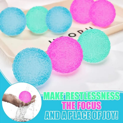 Gel Stress Ball – Textured Slow Rebound Fidget Sensory Toy for Anxiety Relief