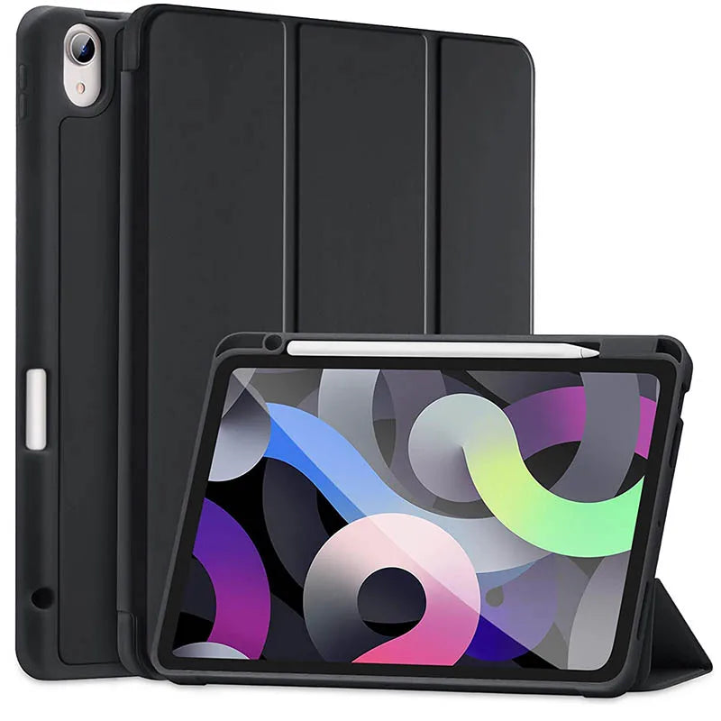 iPad Case with Pencil Holder – Slim Trifold Smart Cover