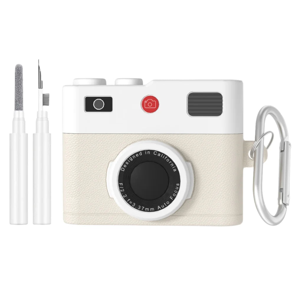 Retro Camera AirPods Pro 3 Case with Keychain & Cleaning Kit
