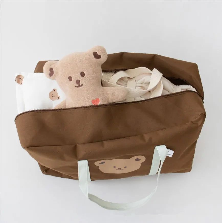 Large Capacity Mommy Diaper Bag – Baby Items Organizer Tote