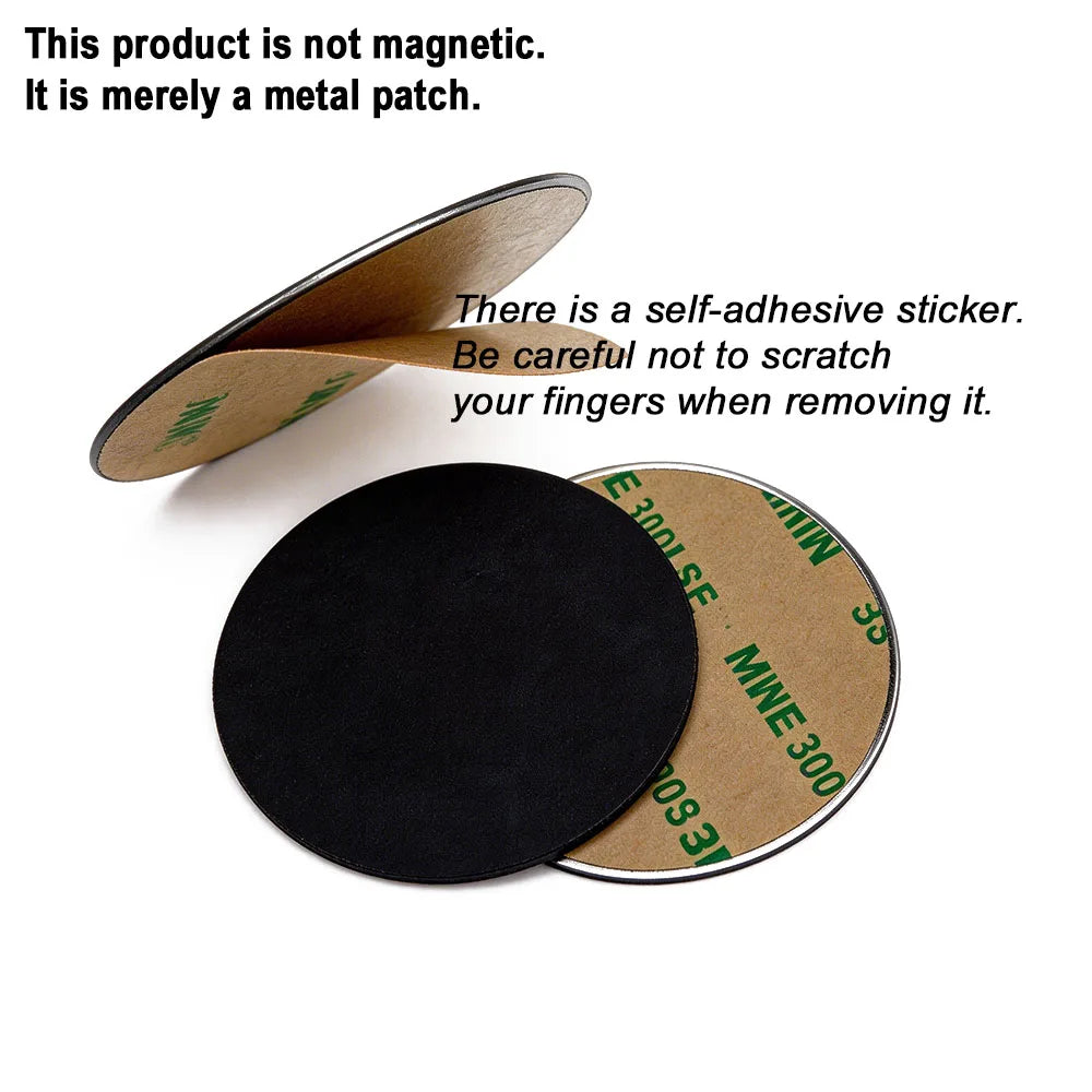 Magnetic Metal Plates for Car Phone Holder – 10 Pack, Multiple Sizes