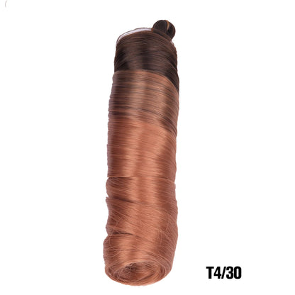 French Curl Braiding Hair 24 Inch – Pre-Stretched Synthetic Spiral Braids for Women